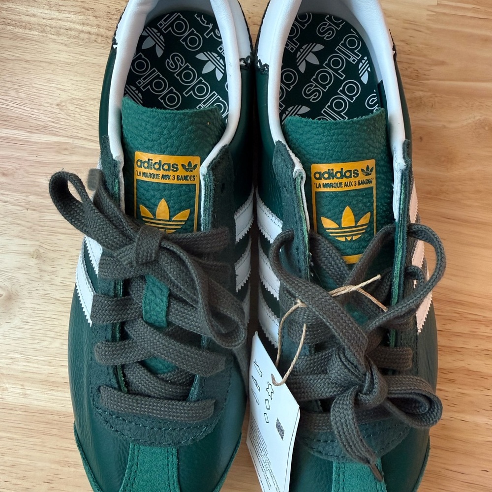 Adidas Country OG Retro Forest Green with 3 White Stripes Sneakers - Picture 7 of 9